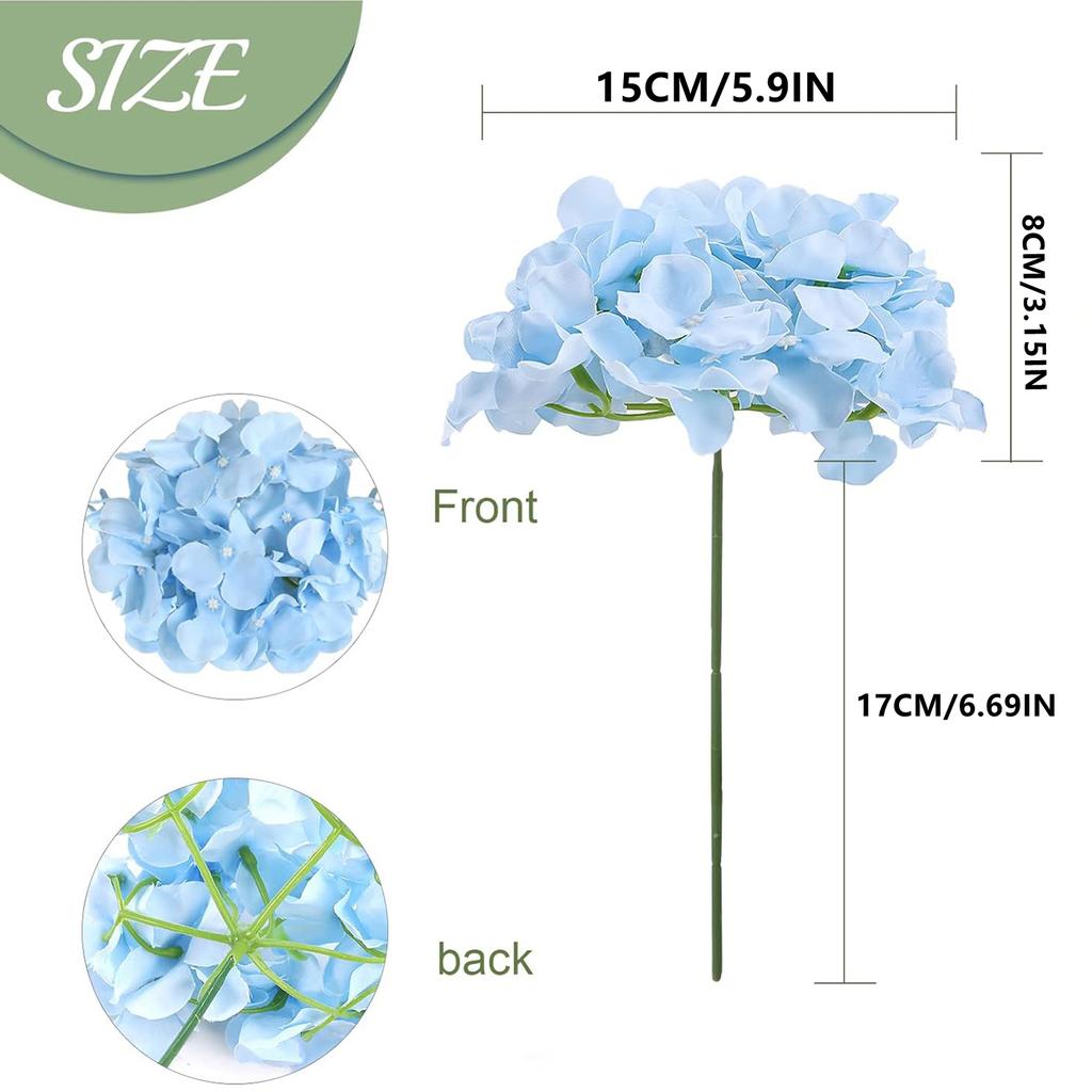 Artificial Flower Silk hydrangea scape Combination Garden Wedding Bride Bouquet Home Table Vase Festival Party Wreath Diy Decora