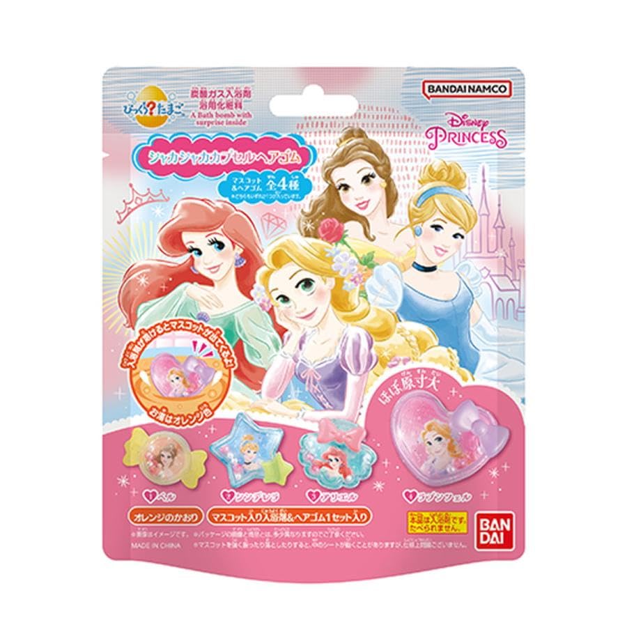 Бомбочки для ванны Bandai Disney Princess Шар для ванны Шака Шака Капсула Резинка для волос Бонус в комплекте [Набор 6]