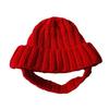 Красная вязаная шапка для собаки Зимняя теплая шапка для питомца Собачья шапка из вязаной пряжи