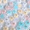 30Pcs/Pack Flower Lovely Charms Colored Shiny Rhinestones Nail Resin Craft DIY Nail Art Accessories 3D
