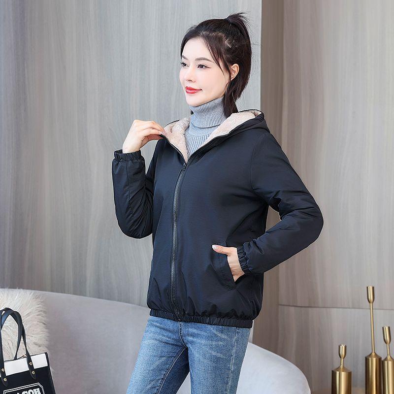 HI-FASHION Пиджак большого размера, осенне-зимний, утепленный, тонкий, с длинными рукавами, женская универсальная бархатная куртка