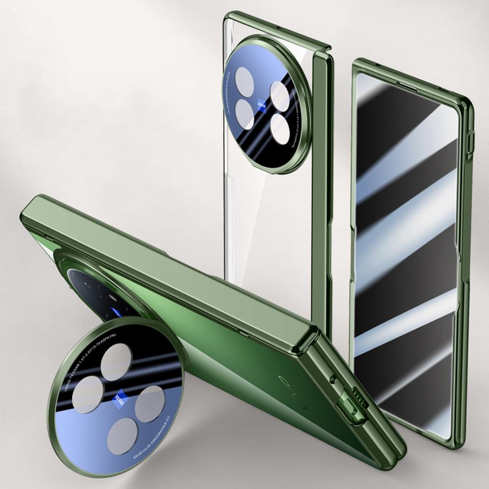 Для vivo X Fold5 5G Чехол ПК+Акриловая накладка на телефон с защитной пленкой для экрана от подглядывания, подставка для объектива