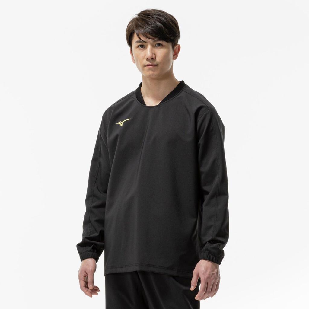 Mizuno Футболка Tough Breaker Tough PLUS Тренировочная Размер L, Водоотталкивающая, Износостойкая, 32MEC182, Унисекс, Черный,