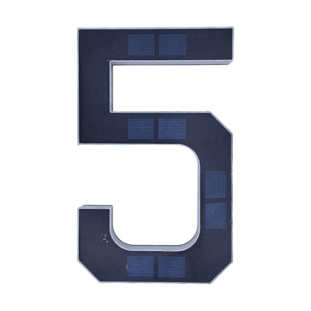 Solar Lighted House Numbers For Outside, Light Up LED Address Signs For Houses Digital Version