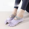 Летние носки для йоги с пятью пальцами, нескользящие носки для занятий спортом в помещении, фитнесом, пилатесом, тренировок с раздельными пальцами