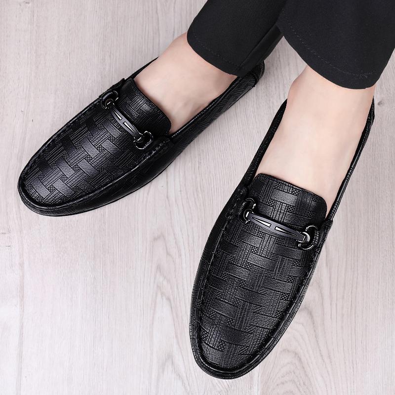 Модные роскошные брендовые туфли на мягкой подошве из натуральной кожи, мужские мокасины, весенние новые деловые туфли, удобные мужские туфли без застежек