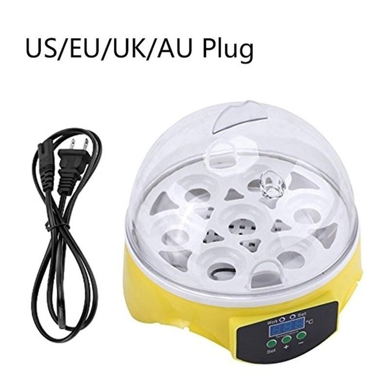 7 Pcs Eggs Incubator Capacity Incubator Brood Machine Chicken Duck Egg Hatcher Electronic Automatic Incubator Chicken Duck Bird Pigeon