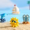 3/11Pcs/Set Miniature Seaside Surfboard Theme Toy Starfish Mini Resin Kit Seashell Seabirds Dolphin Boats Bucket Shoes