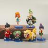 10 шт. Аниме One Piece Вано Дзенкоку Фигурка Луффи Зоро Нами Санджи Трафальгар Набор Модель Игрушка Подарок Коллекция WCF D ПВХ Подвижная Сочлененная Масштаб