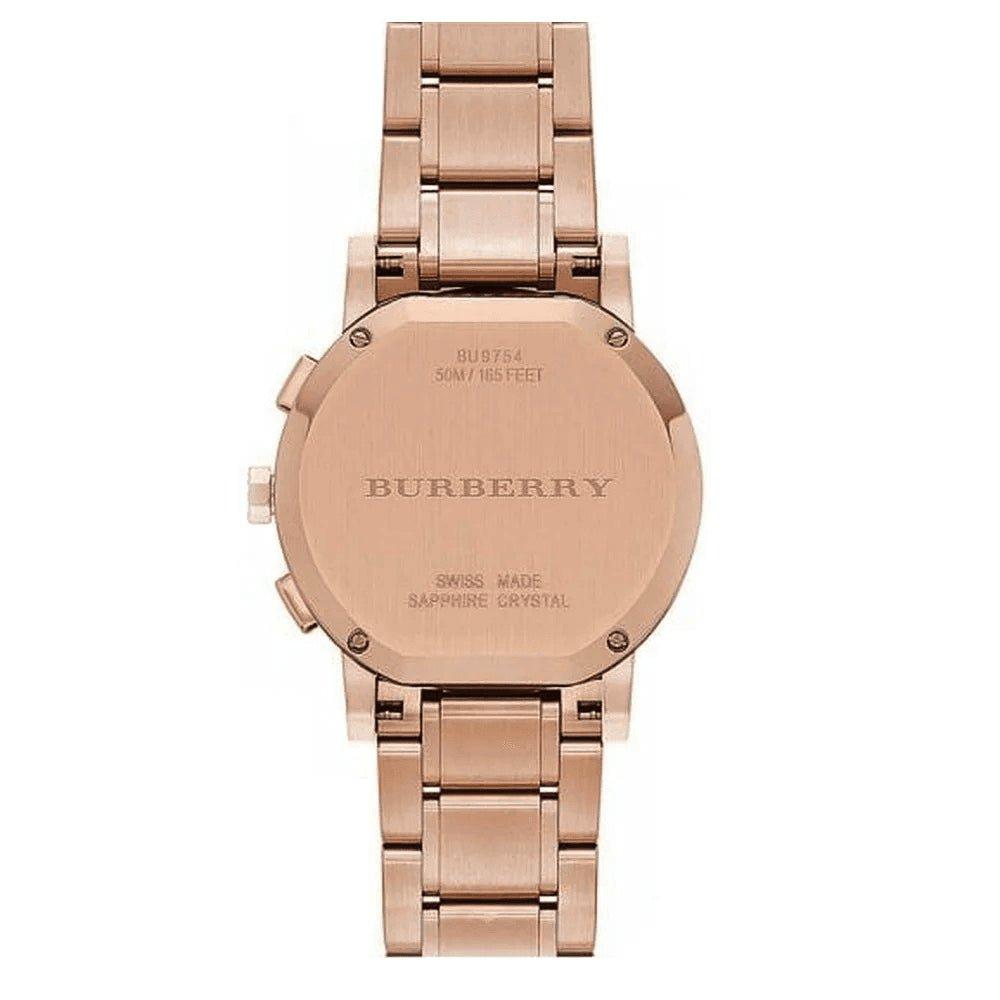 Burberry BU9754 Женские часы The City с покрытием цвета розового золота