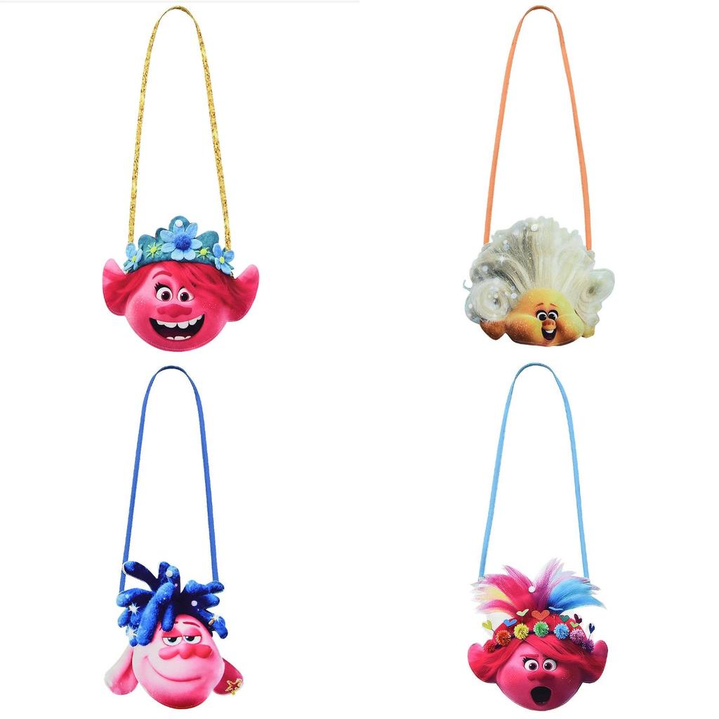 Trolls Poppy Cosplay Costume For Girls With Comfortable Soft Fabric And Vibrant Pink Color