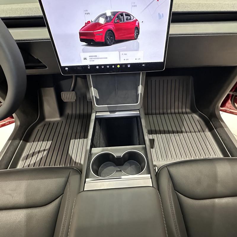 Комплект из 3-х ковриков в багажник (передний и задний) для Tesla Model Y (Обновить 25)