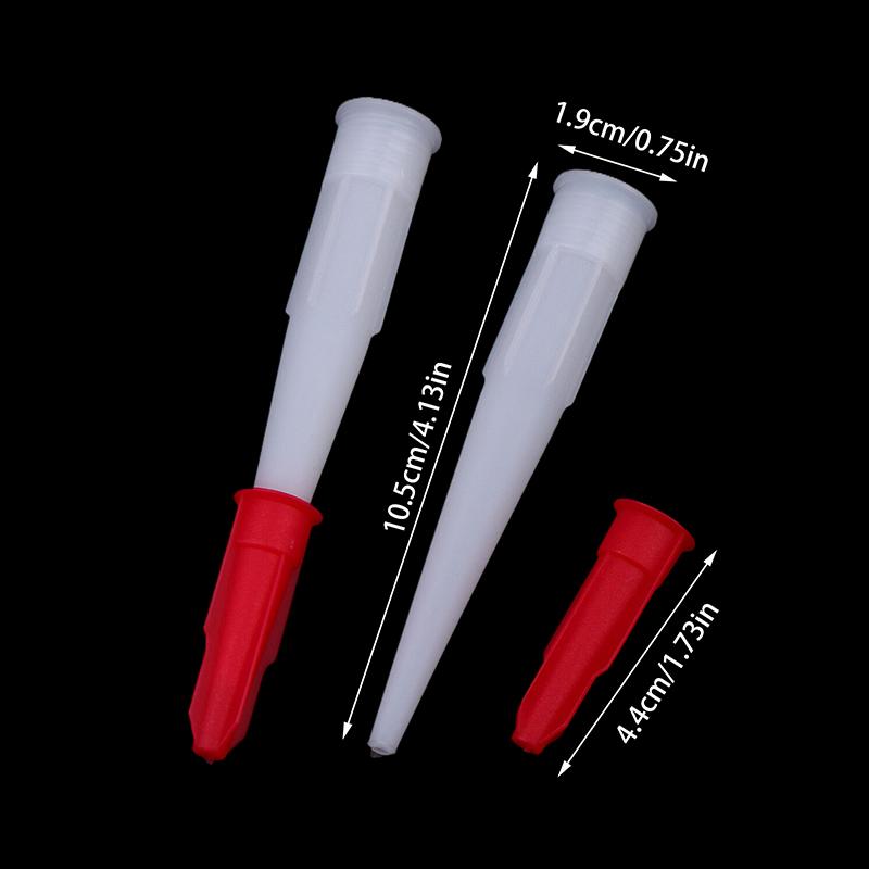 12 шт. Запасной набор инструментов для герметика для сопла Запасные сопла Крышка винта Колпачок сопла для герметика Сопла для герметизации Детали строительного инструмента