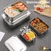 Stainless Steel Lunch Box Leak-proof Bento Box for Kids Adults Food Containers for Sandwiches Fruits Snacks