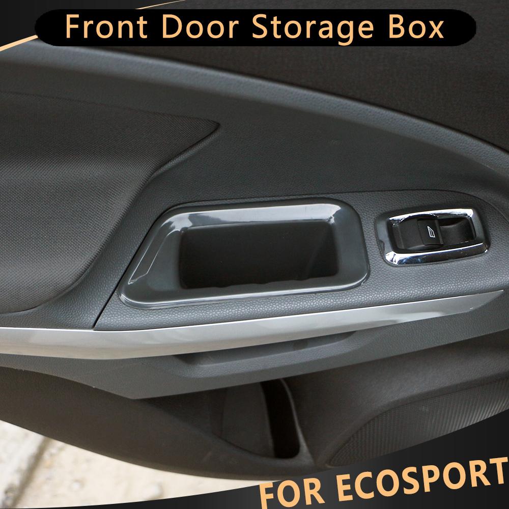 Для Ford Ecosport 2013-2 шт., ящик для хранения передней двери автомобиля из АБС-пластика, чехол, органайзер для хранения контейнеров, интерьер