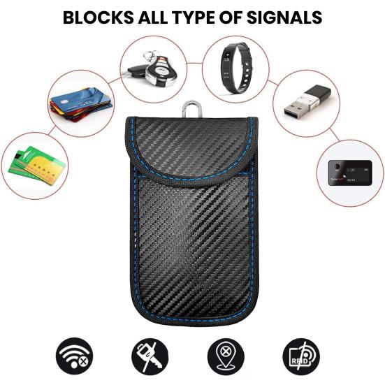 Сумка Фарадея, органайзер для хранения ключей от машины, износостойкий противоугонный портативный чехол для ключей с блокировкой сигнала, чехол Фарадея