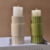 2025  Private Label Ramadan Home Decor Travertin  Stone Home Decor Incense Cones Holder Travertine Candle Holder