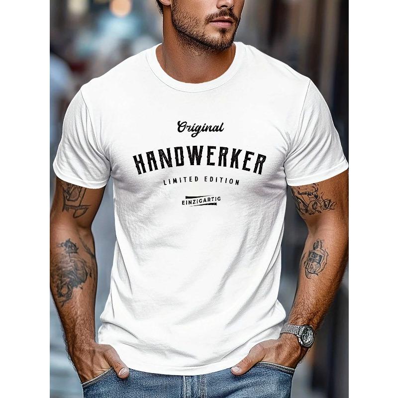 Мужская футболка Handwerker Limited Edition с эффектом мятости, больших размеров