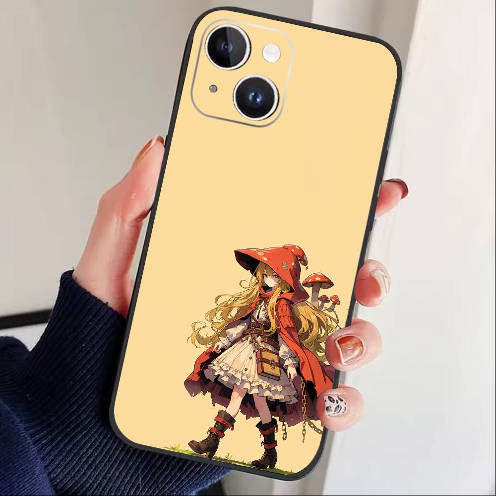 Чехол для телефона Atelier Of Witch Hat для iPhone 16, 15, 14, 13, 12, 17, Pro Max, Plus, Силиконовый черный чехол