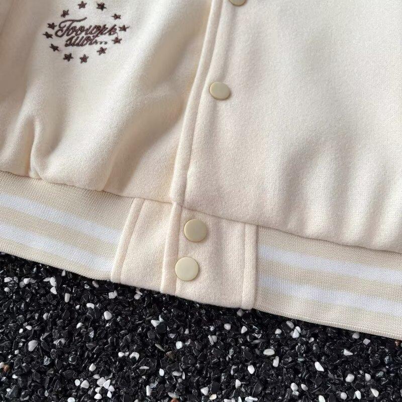 Осенняя куртка для мужчин, свободный крой, большого размера, в гонконгском стиле, повседневное пальто, молодежная бейсбольная куртка, уникальный дизайн, тренд оверсайз