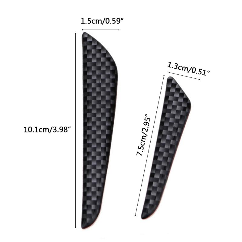 Полоса для предотвращения столкновений на двери автомобиля, защита кромки двери, защитная накладка из углеродного волокна, накладки на угловой бампер для двери автомобиля
