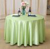 Round Satin Tablecloth Sky Blue Bright Silk Tablecloth For Baby Shower Wedding Birthday Party Banquet Christmas Table Decor