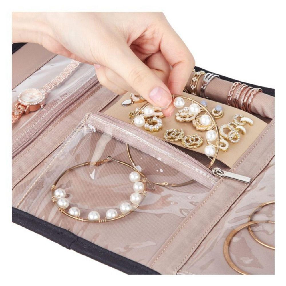 Fashion Travel Jewelry Storage Bag Soft Necklaces Storage Pouch  Party Gift Supplies