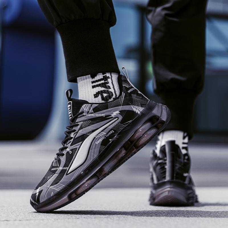 Fashion New Large Size Men's Sports Casual Shoes Breathable Mesh Running Shoes Thick Soles Comfortable Sports Men Casual Shoes