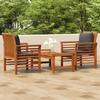 VidaXL Garden Lounge Set 3 Pcs with Cushions Solid Acacia Wood3120462