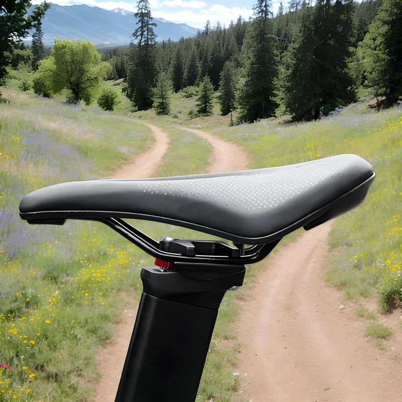 Cycling Saddle Bike Saddle Mountain Cycle Seat For Men Pu Leather Cushion Cover Breathable Cycling Accessories For Mountain Road