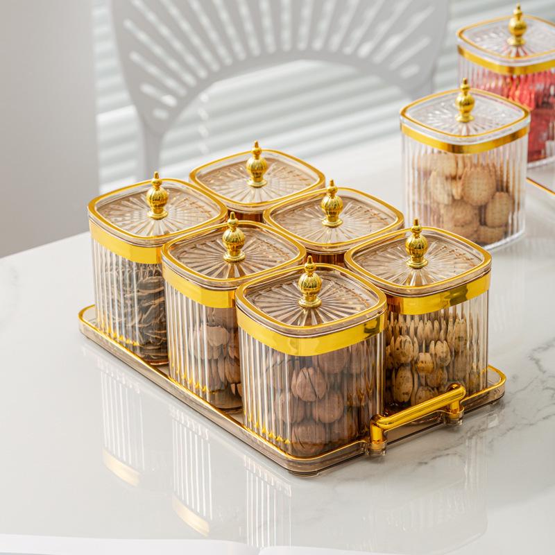 Элегантный набор для хранения приправ: Солонка и баночки для специй