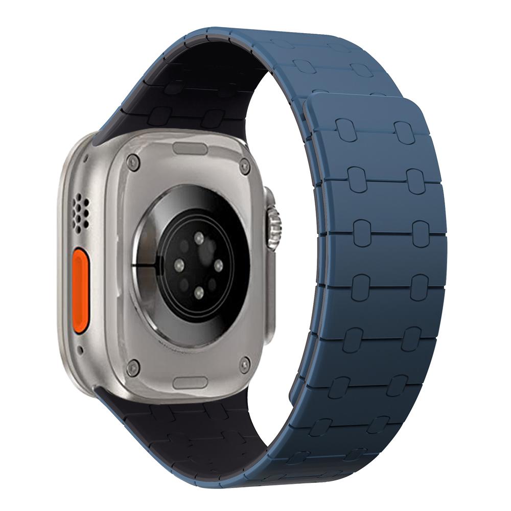 Ремешок для часов, магнитный силиконовый ремешок для Apple Watch Ultra 2, спортивный браслет 49 мм, 45 мм, 41 мм, спортивный браслет 40 мм, 44 мм, 38 мм, 42 мм iWatch series 9 8 SE 7 6