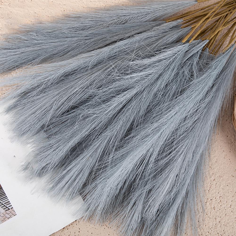 Реалистичный вид Искусственные цветы Натуральная пампасная трава Однотонная Свадебное украшение Искусственные цветы