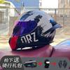 ECE/GB Certified Full Face Motorcycle Helmet With Bluetooth Intercom Men Women Use Large Rear Wing Stylish Design