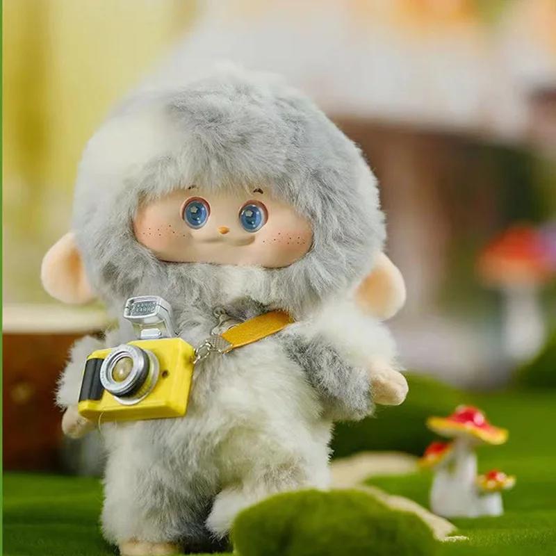 Слепая коробка Пимомо Плюшевая серия Милая виниловая кукла Сумка Настоящий подвеска Коробка Игрушка Настольное украшение Коллекция Детский сюрприз Тайные подарки