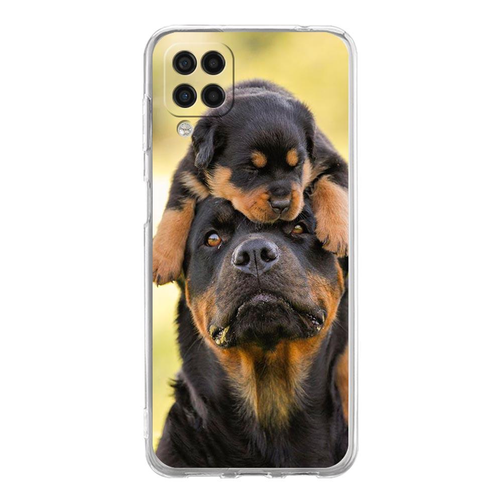 Чехол для телефона с собакой породы ротвейлер для Samsung Galaxy A51 A71 A21S A12 A11 A31 A41 A01 A03S A22 A13 A33 A73 A53 A52 A32 5G A23 Мягкий чехол