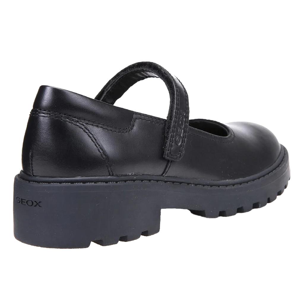Geox Girls J Casey G. P Leather School Shoes