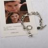 Ins cold wind Internet celebrity nurse hat bear bracelet one-word buckle dark wind student simple niche design bracelet