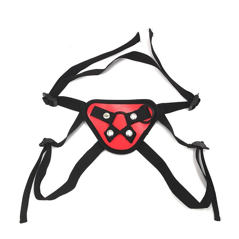 Унисекс кожаные латексные брюки со встроенным дилдо