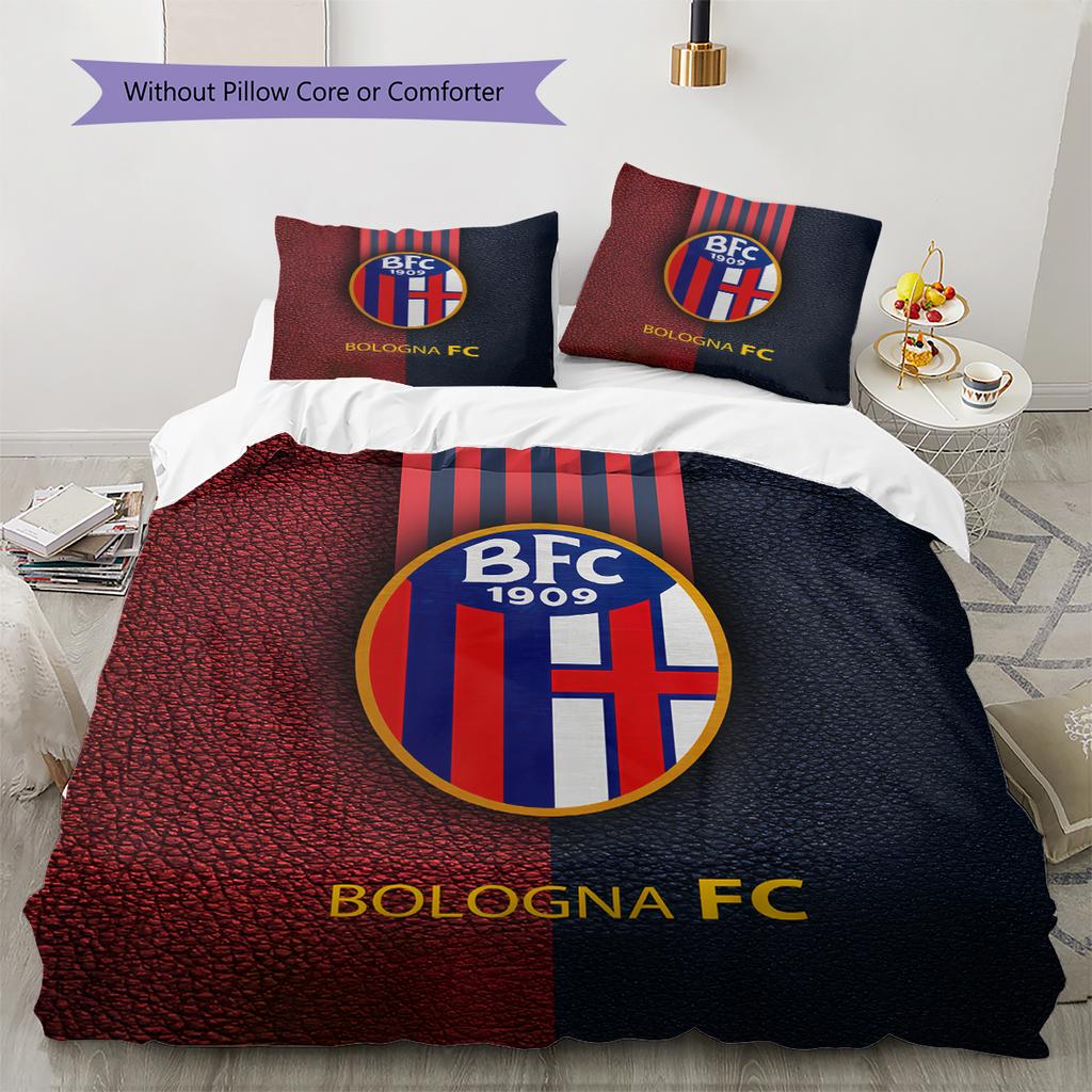 Bologna FC 1909 Pattern Bedding Home Decoration Birthday & Festival Gift (1 * duvet cover + 2 * pillowcase, without core)