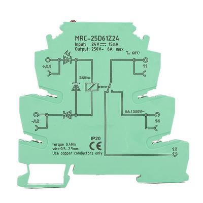 MRC25D61Z24 Ультратонкая плата усилителя релейного выхода ПЛК DC24V, релейный модуль