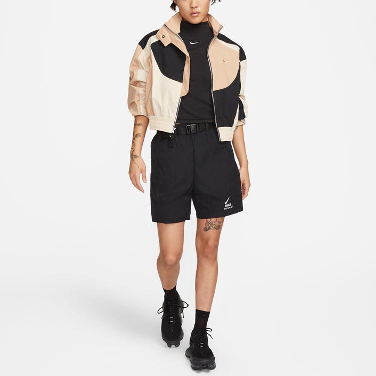 Nike Спортивная одежда City Utility Solid Logo Повседневные шорты средней посадки Женские шорты Черные DV8045-010