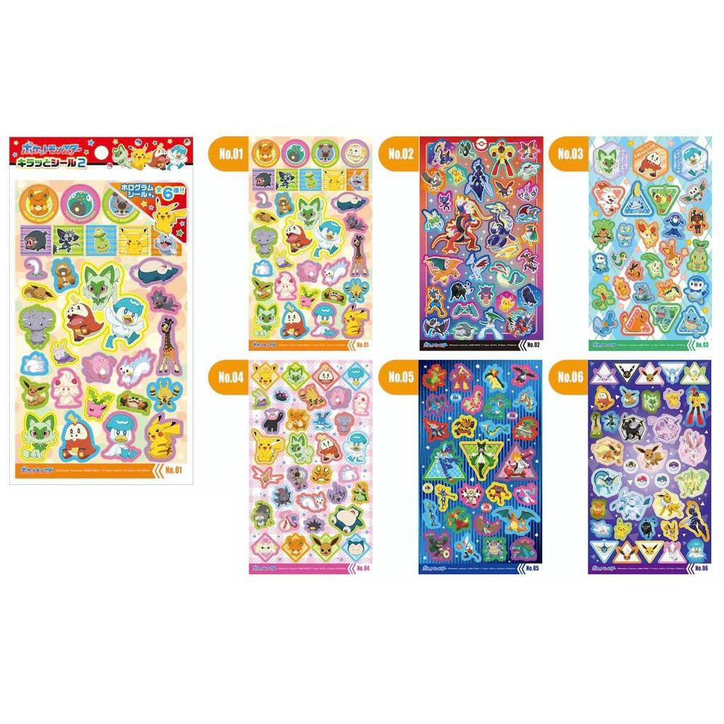 Pokémon Kira Tto Seal 2 12 pieces