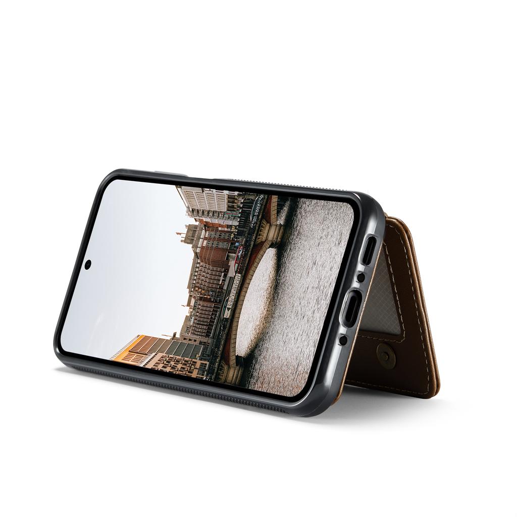 Для Samsung Galaxy A26 5G чехол JEEHOOD J05 кожаный мобильный чехол со съемным магнитным карманом для карт