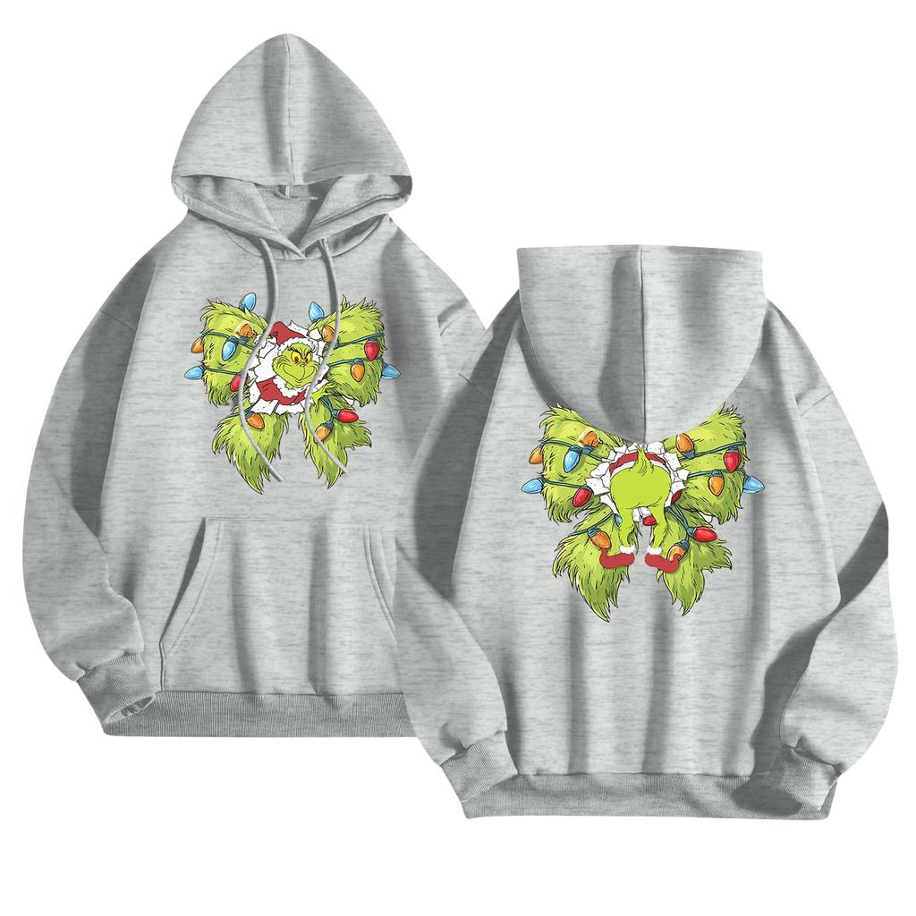 Женский модный повседневный худи с длинным рукавом и принтом