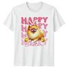 Happy Happy Happy Happy Unisexs TShirt Pomeranian Dog Easter