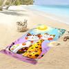 Cartoon Cats in Sunshine Design Beach towel quick-drying for travel outdoor sports jogging beach and swimming