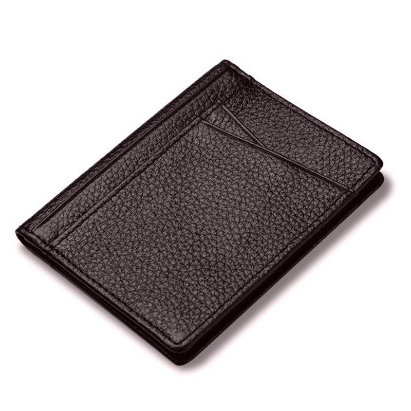 ID держатель для кредитных карт, мужской кожаный ультратонкий банковский кошелек для карт, кошелек, чехол для кредитной карты, натуральная кожа