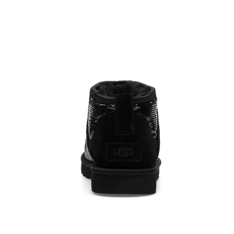 UGG Women's Classic Ultra Mini Mirror Ball Black 1151616-BLK