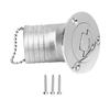 Boat Deck Filler Stainless Steel 45 Degree Small Flap 50mm Marine Yacht Tank Deck Fill for Water Fuel Injection
